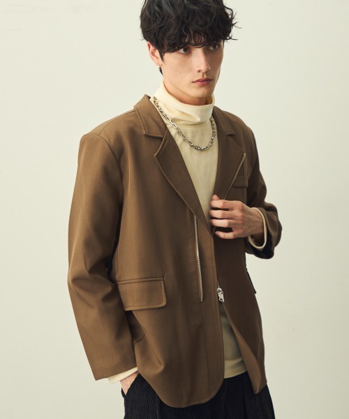 セール】Zip-Up Tailored Jacket / ジップアップテーラードジャケット