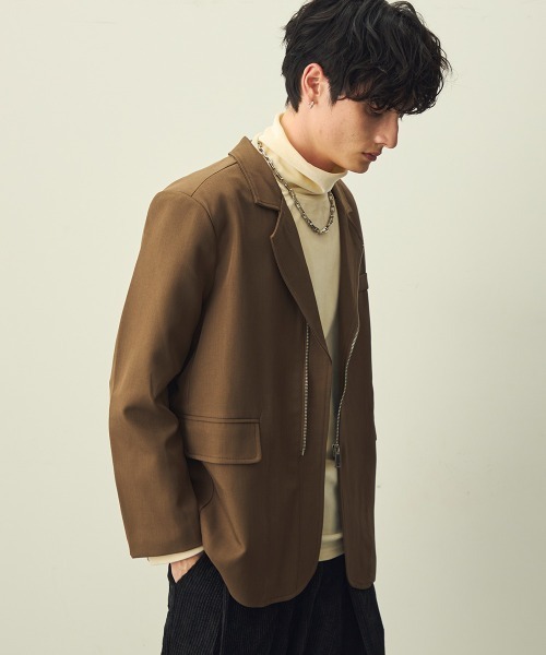 セール】Zip-Up Tailored Jacket / ジップアップテーラードジャケット