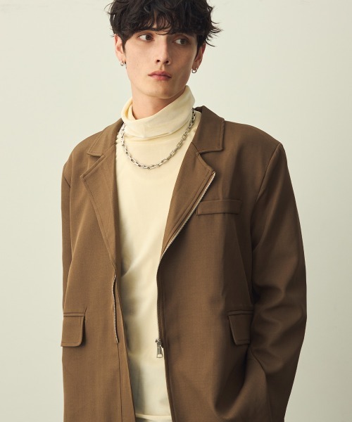 セール】Zip-Up Tailored Jacket / ジップアップテーラードジャケット