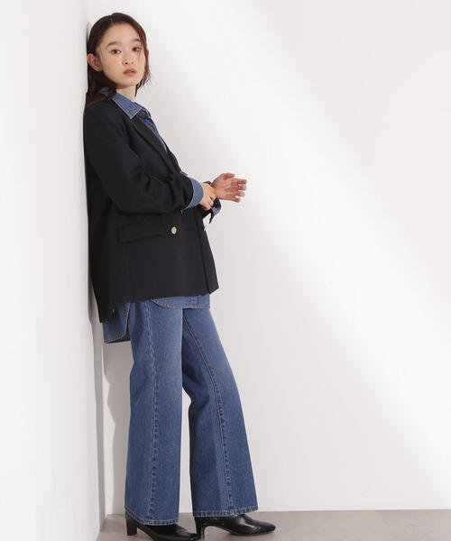 N.（N. Natural Beauty Basic）（エヌエヌナチュラルビューティーベーシック）の「ダブルブレストテーラードジャケット（テーラードジャケット・レディース・カーキ/ブラウン系その他/グレー系その他/ネイビー・MEDIUM/SMALL）」の21枚目の写真