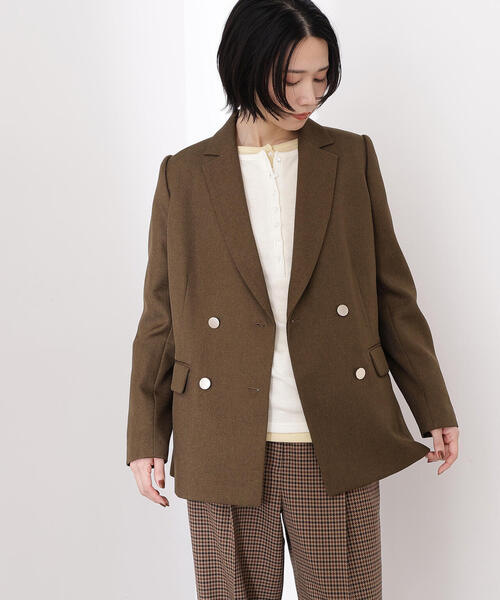 N. Natural Beauty Basic ダブルブレストジャケット 岸本セシルさん着用】ダブルブレストテーラードジャケット | N