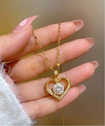 Mayree（メイリー）の「レディース ハートペンダント ダイヤ ネックレス(BDS)（ネックレス）」