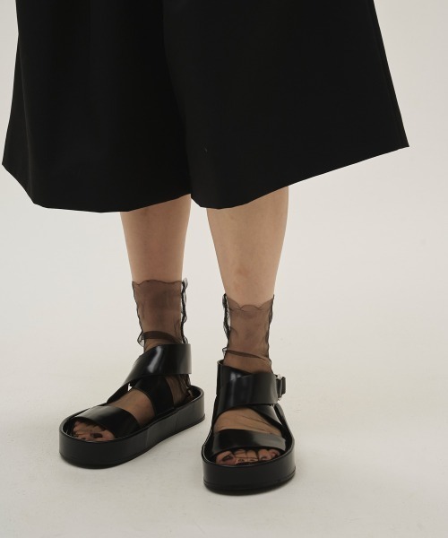 TODAYFUL（トゥデイフル）の「Chunky Belt Sandals（サンダル・レディース・キナリ/ブラック・36inch/38inch/37inch）」の2枚目の写真