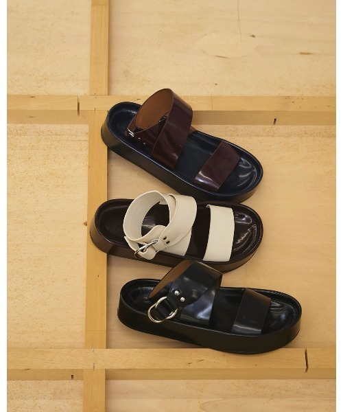 TODAYFUL（トゥデイフル）の「Chunky Belt Sandals（サンダル・レディース・キナリ/ブラック・36inch/38inch/37inch）」の12枚目の写真