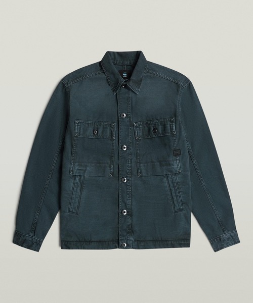 G-STAR(ジースター)の「MOSA OVERSHIRT/ヴィンテージライクデニムシャツジャケット/カバーオール(デニムジャケット・メンズ・ブルー系その他・MEDIUM/X-SMALL/SMALL/X-LARGE/LARGE)」の6枚目の写真