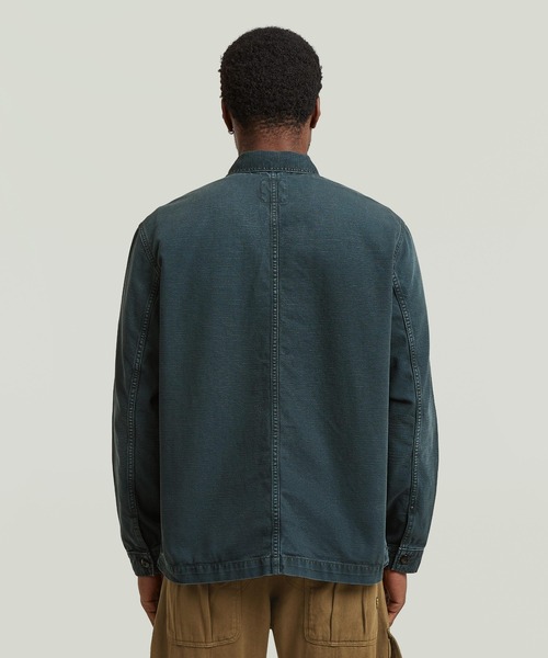 G-STAR(ジースター)の「MOSA OVERSHIRT/ヴィンテージライクデニムシャツジャケット/カバーオール(デニムジャケット・メンズ・ブルー系その他・MEDIUM/X-SMALL/SMALL/X-LARGE/LARGE)」の2枚目の写真
