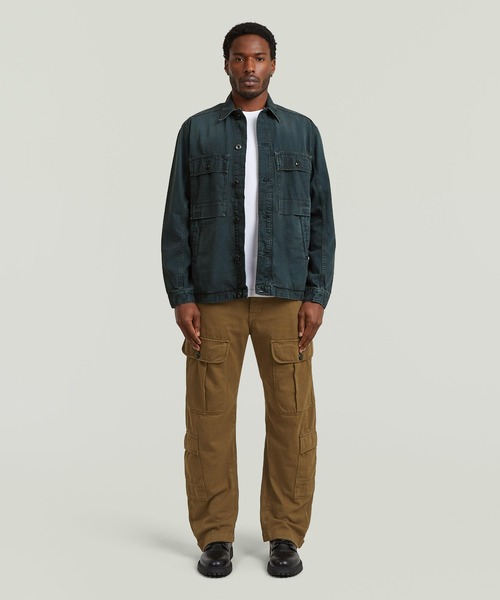 G-STAR(ジースター)の「MOSA OVERSHIRT/ヴィンテージライクデニムシャツジャケット/カバーオール(デニムジャケット・メンズ・ブルー系その他・MEDIUM/X-SMALL/SMALL/X-LARGE/LARGE)」の3枚目の写真