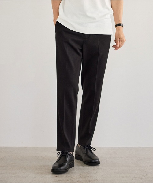 JUN STANDARD PICKS(ジュンスタンダードピックス)の「サキソニーライクスラックス/セットアップ対応(スラックス・メンズ・ブラック/グレー・S/M/LL/L)」の1枚目の写真