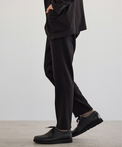 JUN STANDARD PICKS(ジュンスタンダードピックス)の「サキソニーライクスラックス/セットアップ対応(スラックス・メンズ・ブラック/グレー・S/M/LL/L)」の13枚目の写真