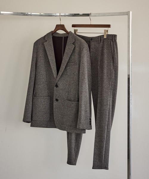 JUN STANDARD PICKS(ジュンスタンダードピックス)の「サキソニーライクスラックス/セットアップ対応(スラックス・メンズ・ブラック/グレー・S/M/LL/L)」の14枚目の写真