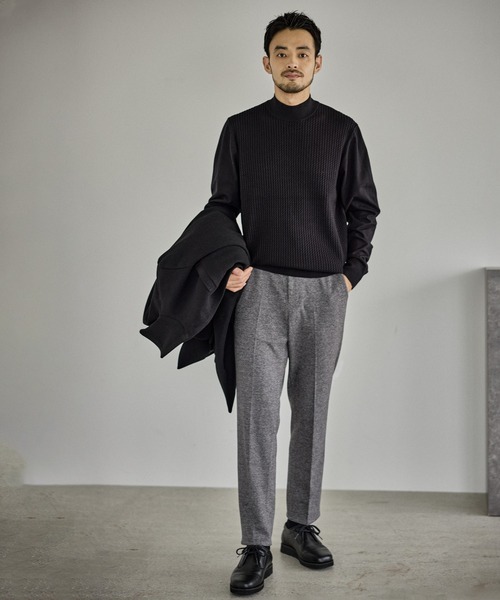 JUN STANDARD PICKS(ジュンスタンダードピックス)の「サキソニーライクスラックス/セットアップ対応(スラックス・メンズ・ブラック/グレー・S/M/LL/L)」の15枚目の写真