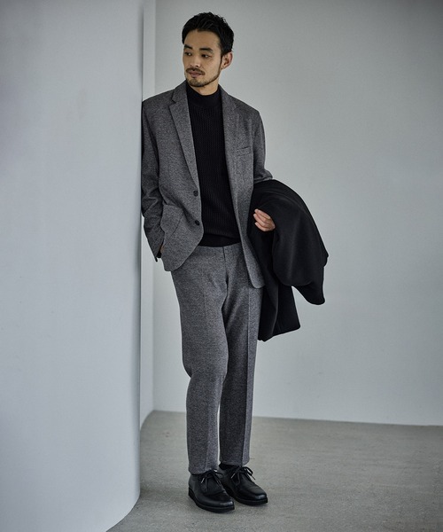 JUN STANDARD PICKS(ジュンスタンダードピックス)の「サキソニーライクスラックス/セットアップ対応(スラックス・メンズ・ブラック/グレー・S/M/LL/L)」の20枚目の写真