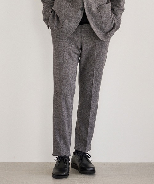 JUN STANDARD PICKS(ジュンスタンダードピックス)の「サキソニーライクスラックス/セットアップ対応(スラックス・メンズ・ブラック/グレー・S/M/LL/L)」の19枚目の写真