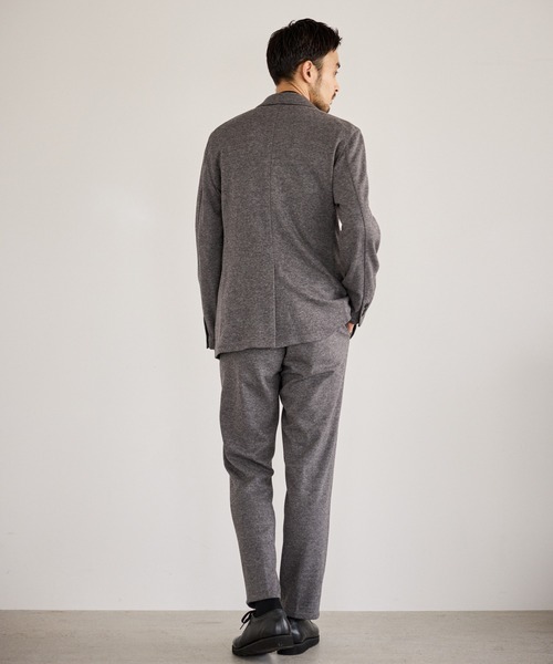 JUN STANDARD PICKS(ジュンスタンダードピックス)の「サキソニーライクスラックス/セットアップ対応(スラックス・メンズ・ブラック/グレー・S/M/LL/L)」の6枚目の写真