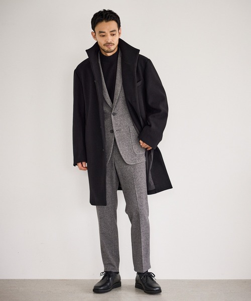 JUN STANDARD PICKS(ジュンスタンダードピックス)の「サキソニーライクスラックス/セットアップ対応(スラックス・メンズ・ブラック/グレー・S/M/LL/L)」の10枚目の写真