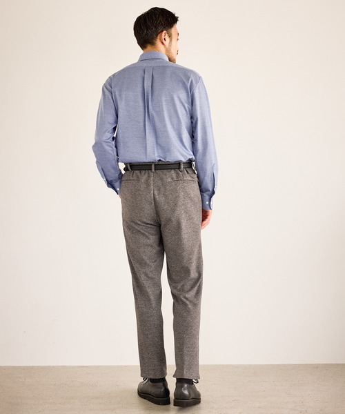 JUN STANDARD PICKS(ジュンスタンダードピックス)の「サキソニーライクスラックス/セットアップ対応(スラックス・メンズ・ブラック/グレー・S/M/LL/L)」の9枚目の写真