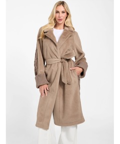 ジャケット・アウター  Faux Fur Coat EZRA Oversize Faux Fur Coat ジャケット アウター | GUESS(ゲス