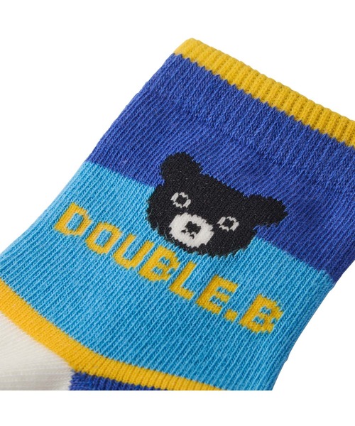 DOUBLE_B（ダブルビー）の「レトロポップソックス（ソックス/靴下・キッズ・パープル/ブルー・11-13cm/19-21cm/17-19cm/15-17cm/13-15cm）」の3枚目の写真