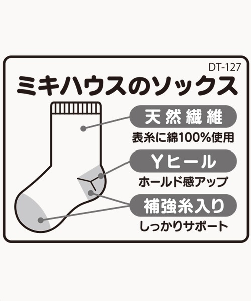 DOUBLE_B（ダブルビー）の「レトロポップソックス（ソックス/靴下・キッズ・パープル/ブルー・11-13cm/19-21cm/17-19cm/15-17cm/13-15cm）」の10枚目の写真