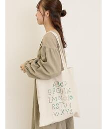 Samansa Mos2 | 【マカベアリス×Samansa Mos2】刺繍トートバッグ(ハンドバッグ)