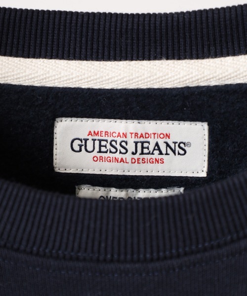 GUESS JEANS(ゲスジーンズ)の「GUESS JEANS GJ CN OS HORIZONT STRIPE SWEAT ゲス クルーネックスウェットシャツ(スウェット・メンズ・ネイビー/ブラック・XXL/XL/L/M)」の5枚目の写真