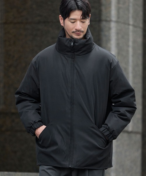 SPU(スプ)の「ウォッシャブル撥水スタンドネックパフブルゾン(ブルゾン・メンズ・チャコール/ブラック/ネイビー・M/S/XL/L)」の6枚目の写真