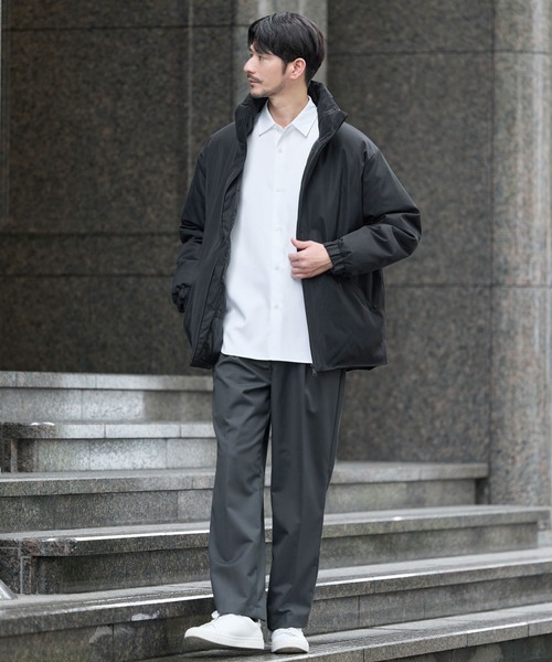 SPU(スプ)の「ウォッシャブル撥水スタンドネックパフブルゾン(ブルゾン・メンズ・チャコール/ブラック/ネイビー・M/S/XL/L)」の12枚目の写真
