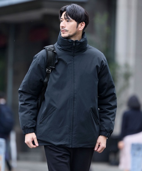 SPU(スプ)の「ウォッシャブル撥水スタンドネックパフブルゾン(ブルゾン・メンズ・チャコール/ブラック/ネイビー・M/S/XL/L)」の16枚目の写真