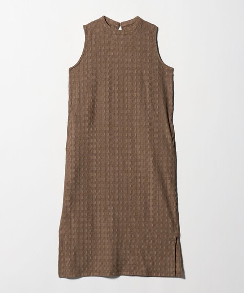 A DAY IN THE LIFE UNITED ARROWS(アデイインザライフユナイテッドアローズ)の「ジャガード ノースリーブワンピース <A DAY IN THE LIFE>(ワンピース・レディース・ブラック/ブラウン系・FREE)」の2枚目の写真