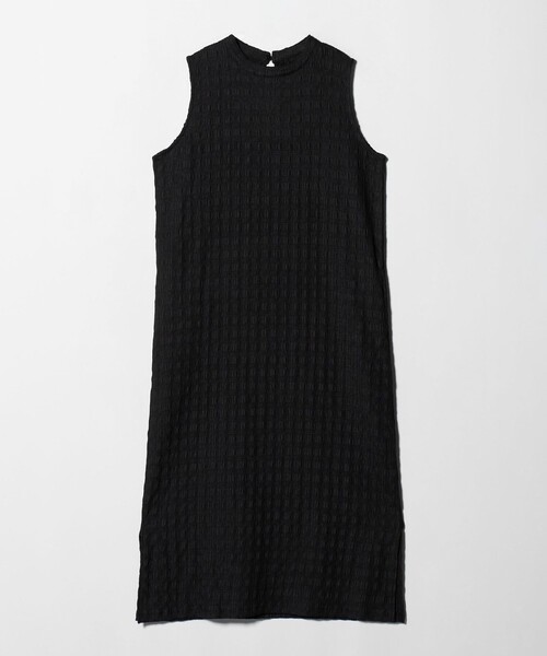 A DAY IN THE LIFE UNITED ARROWS(アデイインザライフユナイテッドアローズ)の「ジャガード ノースリーブワンピース <A DAY IN THE LIFE>(ワンピース・レディース・ブラック/ブラウン系・FREE)」の1枚目の写真