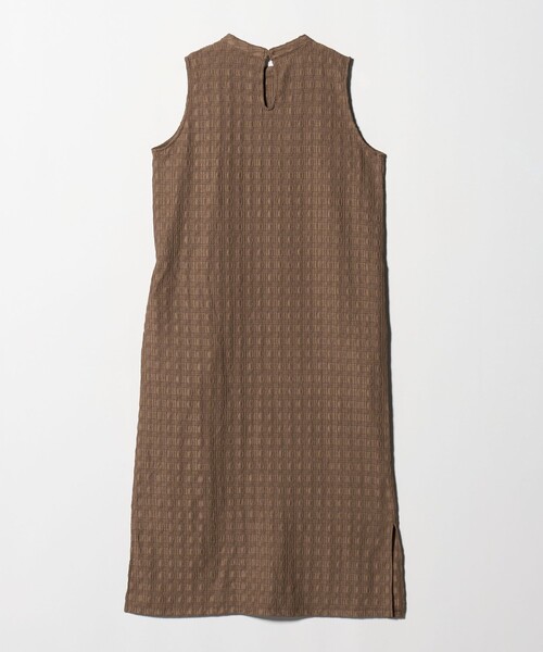 A DAY IN THE LIFE UNITED ARROWS(アデイインザライフユナイテッドアローズ)の「ジャガード ノースリーブワンピース <A DAY IN THE LIFE>(ワンピース・レディース・ブラック/ブラウン系・FREE)」の3枚目の写真