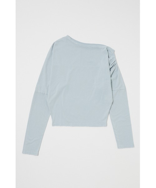 OVER DYED ONE SHOULDER ロングスリーブTシャツ（Tシャツ/カットソー