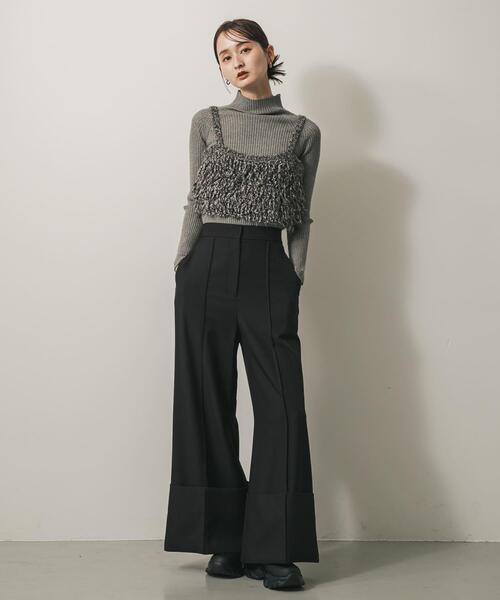 SENSE OF PLACE by URBAN RESEARCH（センスオブプレイスバイアーバンリサーチ）の「ニットブラビスチェ（キャミソール・レディース・ブラック/キャメル/レッド・ONE）」の11枚目の写真