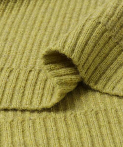 URBAN RESEARCH DOORS(アーバンリサーチドアーズ)の「ハミルトンウール畦クルーネックカーディガン(カーディガン/ボレロ・レディース・ライトグレー/グリーン/ブラウン・MEDIUM)」の6枚目の写真