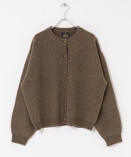 URBAN RESEARCH DOORS(アーバンリサーチドアーズ)の「ハミルトンウール畦クルーネックカーディガン(カーディガン/ボレロ・レディース・ライトグレー/グリーン/ブラウン・MEDIUM)」の16枚目の写真