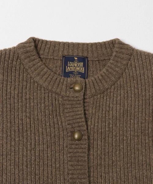 URBAN RESEARCH DOORS(アーバンリサーチドアーズ)の「ハミルトンウール畦クルーネックカーディガン(カーディガン/ボレロ・レディース・ライトグレー/グリーン/ブラウン・MEDIUM)」の17枚目の写真