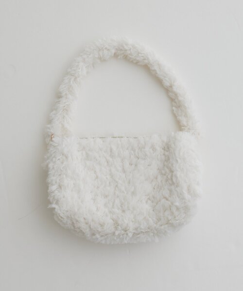 natural couture（ナチュラルクチュール）の「ファーミニバッグ（ハンドバッグ・レディース・ミント/イエロー/ピンク/ブラウン/オフホワイト/ブラック・FREE）」の7枚目の写真