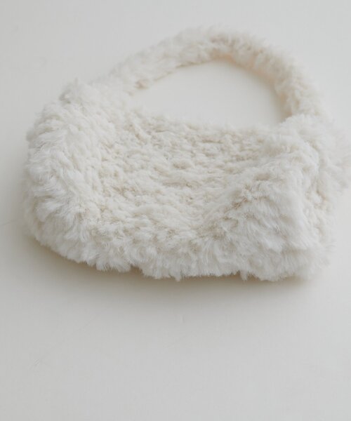 natural couture（ナチュラルクチュール）の「ファーミニバッグ（ハンドバッグ・レディース・ミント/イエロー/ピンク/ブラウン/オフホワイト/ブラック・FREE）」の8枚目の写真