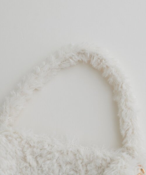 natural couture（ナチュラルクチュール）の「ファーミニバッグ（ハンドバッグ・レディース・ミント/イエロー/ピンク/ブラウン/オフホワイト/ブラック・FREE）」の9枚目の写真