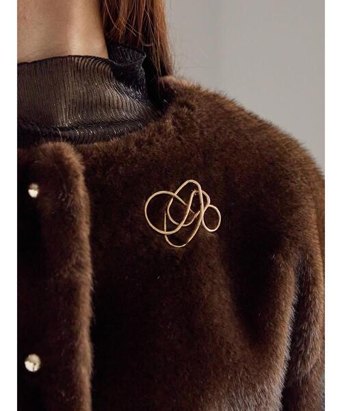 Te chichi（テチチ）の「ランダムラインブローチ（ネックレス・レディース・シルバー/ゴールド・F）」の4枚目の写真