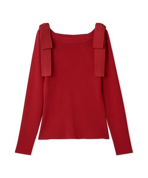 セール】ショルダーリボンニットプルオーバー（ニット/セーター