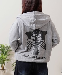 #MEMORY（メモリー）の「【MEMORY】ボーンハート ジップパーカー / Bone Heart Zip Hoodie（パーカー）」