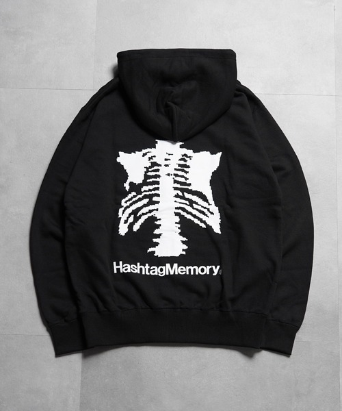 セール】【MEMORY】ボーンハート ジップパーカー / Bone Heart Zip