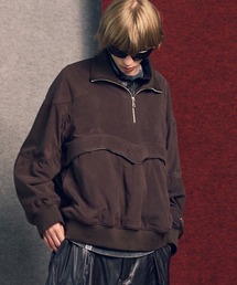 MAISON SPECIAL（メゾンスペシャル）の「《UNISEX》POLATEC Prime-Over Half-zip Fleece Blouson/ポーラテックプライムオーバーハーフジップフリースブルゾン【MAISON SPECIAL/メゾンスペシャル】（スウェット・メンズ）」