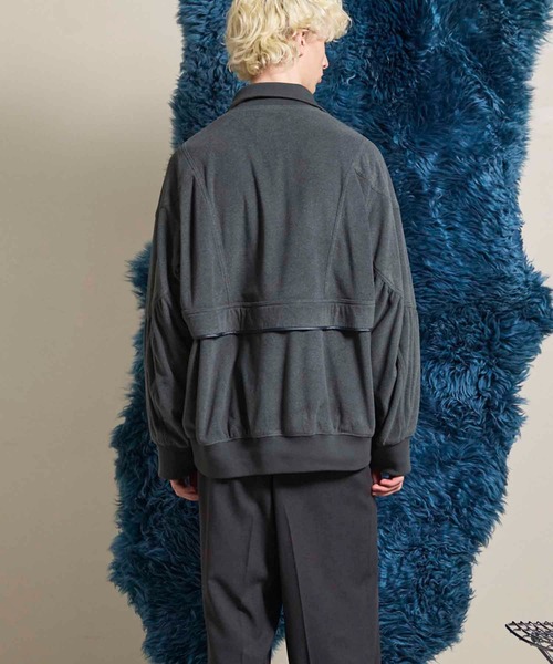 MAISON SPECIAL(メゾンスペシャル)の「《UNISEX》POLATEC Prime-Over Half-zip Fleece Blouson/ポーラテックプライムオーバーハーフジップフリースブルゾン【MAISON SPECIAL/メゾンスペシャル】(スウェット・メンズ・ブラック/グレイッシュベージュ/ブラウン/チャコールグレー・0/1/2)」の15枚目の写真