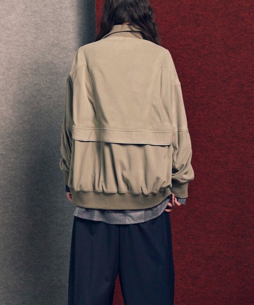 MAISON SPECIAL(メゾンスペシャル)の「《UNISEX》POLATEC Prime-Over Half-zip Fleece Blouson/ポーラテックプライムオーバーハーフジップフリースブルゾン【MAISON SPECIAL/メゾンスペシャル】(スウェット・メンズ・ブラック/グレイッシュベージュ/ブラウン/チャコールグレー・0/1/2)」の21枚目の写真