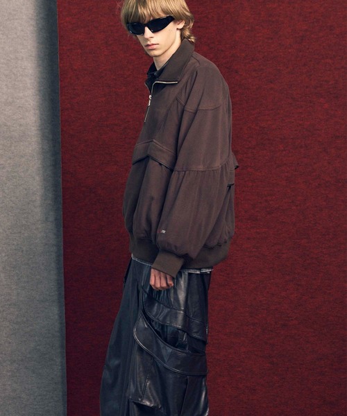 MAISON SPECIAL(メゾンスペシャル)の「《UNISEX》POLATEC Prime-Over Half-zip Fleece Blouson/ポーラテックプライムオーバーハーフジップフリースブルゾン【MAISON SPECIAL/メゾンスペシャル】(スウェット・メンズ・ブラック/グレイッシュベージュ/ブラウン/チャコールグレー・0/1/2)」の17枚目の写真