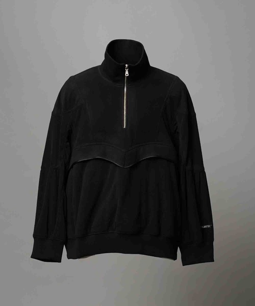 MAISON SPECIAL(メゾンスペシャル)の「《UNISEX》POLATEC Prime-Over Half-zip Fleece Blouson/ポーラテックプライムオーバーハーフジップフリースブルゾン【MAISON SPECIAL/メゾンスペシャル】(スウェット・メンズ・ブラック/グレイッシュベージュ/ブラウン/チャコールグレー・0/1/2)」の22枚目の写真