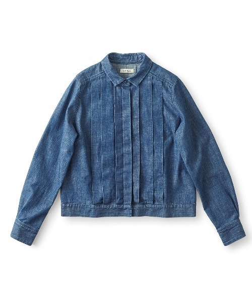 and myera(アンド マイラ)の「and myera デニムのシャツジャケット(デニムジャケット・レディース・ブルー・L/M/S)」の2枚目の写真