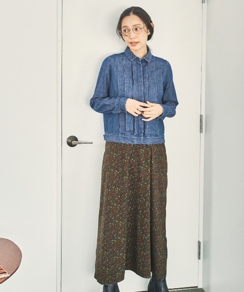 and myera(アンド マイラ)の「and myera デニムのシャツジャケット(デニムジャケット・レディース・ブルー・L/M/S)」の3枚目の写真